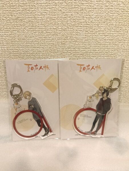 夏目友人帳 マルイ コラボ アクリルキーホルダー 夏目貴志 的場静司 ニャンコ先生 2点セット