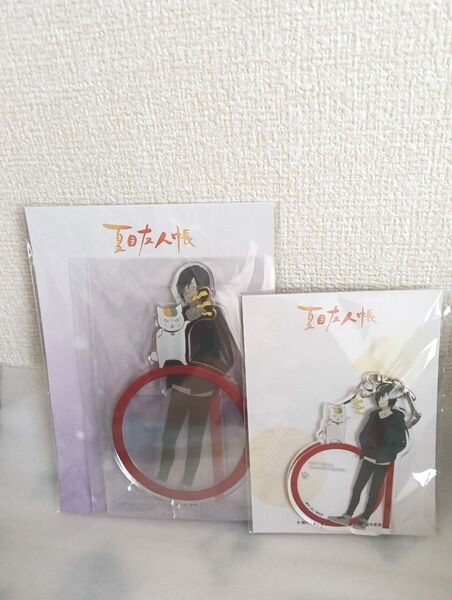 夏目友人帳 マルイ コラボ 的場静司 ニャンコ先生 アクリルスタンド アクリルキーホルダー セット