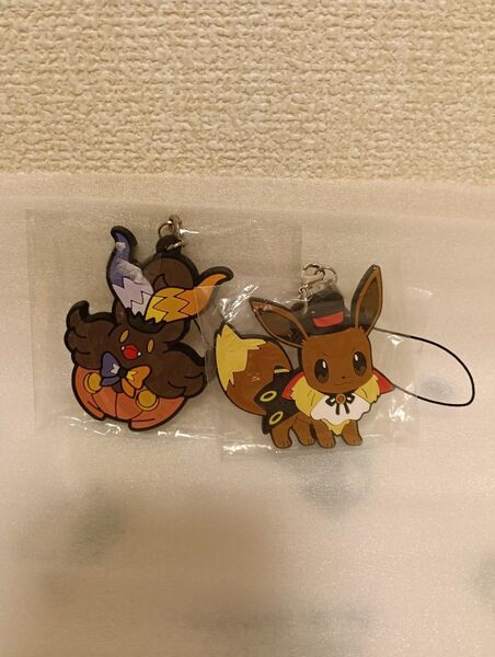 ポケモンセンター 限定 ラバーストラップコレクション ハロウィン イーブイ バケッチャ キーホルダー