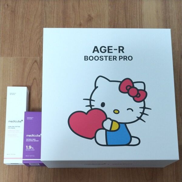 【新品未開封】AGE-R BOOSTER PRO ハローキティ×メディキューブ ブースタープロ+今だけプレゼント2点