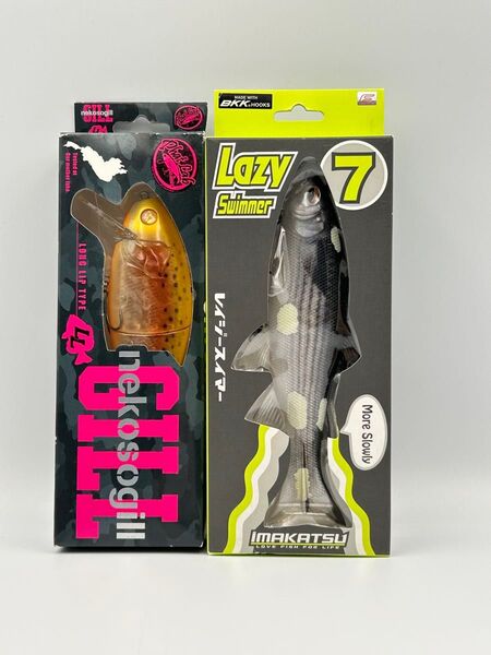 ファットラボ ネコソギル LL アルビノレインボー、イマカツ レイジースイマー 7 3DRカビボラ セット