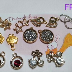 アクセサリーパーツ まとめ売り ハンドメイド チャーム ゴールド シルバー