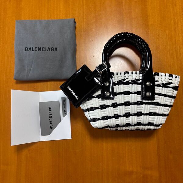お値下げ!【新品】BALENCIAGA バレンシアガ カゴバッグ ビストロXXS 2way