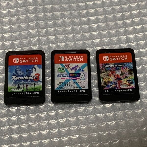 Switch ソフト 3個セット Xenoblade3 ぷよぷよテトリス2 マリオカート8