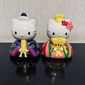 キティ ダニエル 雛人形 陶器 サンリオ 2007 当時物