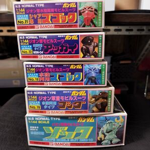 5個セット BANDAI ジオン軍水陸両用モビルスーツ プラモデル 未使用
