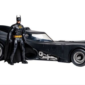 バットマンビギンズ バットマン&バットモービル DCマルチバース ティムバートン版 マイケルキートン フラッシュ