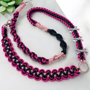 カラー変更可能 パラコード スマホショルダーストラップ ショルダーストラップ ピンク