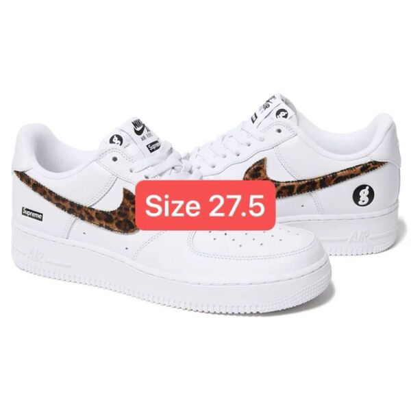GOODENOUGH × Supreme × Nike Air Force 1 Low "White/Leopard"