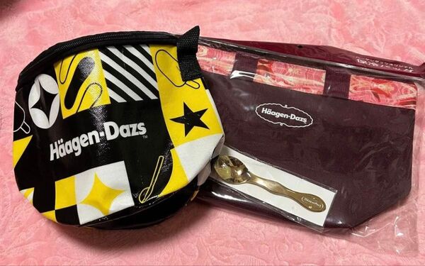 ハーゲンダッツ 保冷バッグ & オリジナルスプーン セット☆新品 トートバッグ お値下げ♪