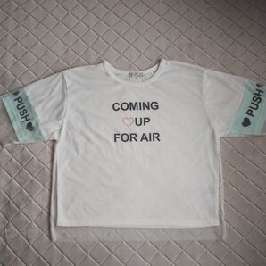 COMING UP FOR AIR 半袖 Tシャツ ホワイト チュール L