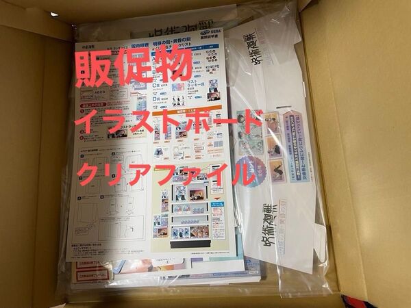 セガ ラッキーくじ 呪術廻戦 A賞 B賞 イラストボード クリアファイル 販促物 くじ券在中