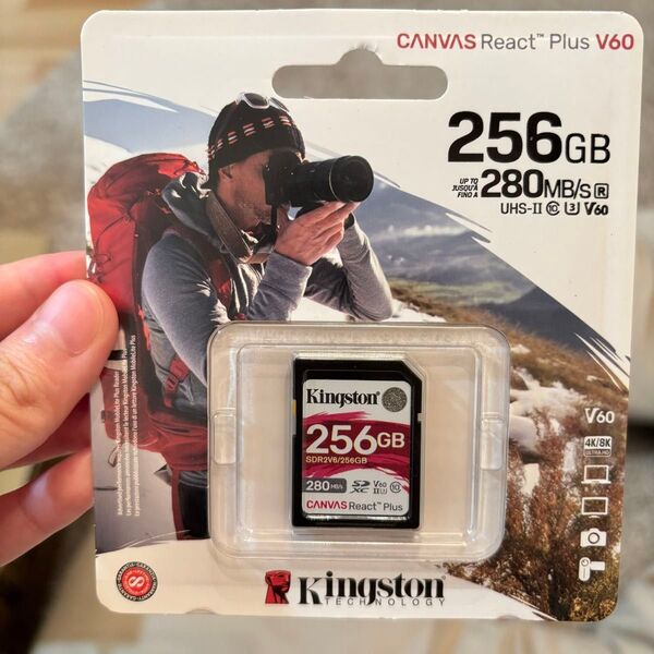キングストン SDカード 256GB Canvas React Plus V60