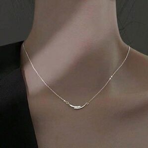 スタック 笑顔 ネックレス シンプル ライト ラグジュアリー 女性用 レディース ジュエリー シルバー598823
