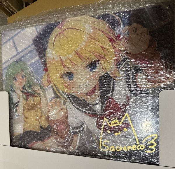FANZAオンラインくじ ASa Project 恋愛、はじめまして 原画サイン入りF6AC A賞 アクリルキャンパス 犬屋恋丸