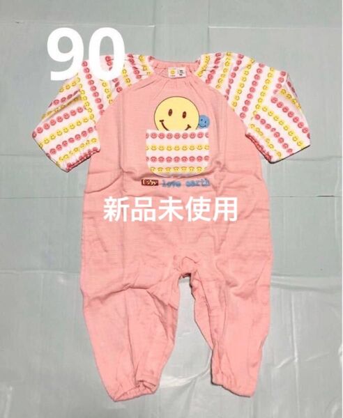 新品未使用 長袖パジャマ ロンパース 90 女児