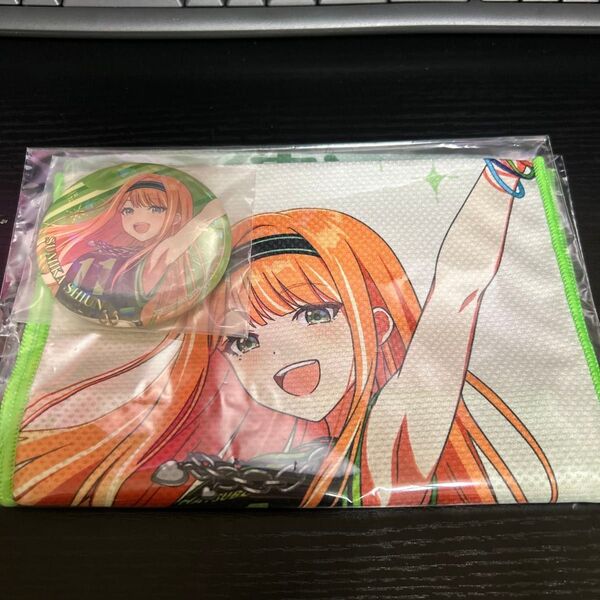 学園アイドルマスター 一番くじ part2 G賞コレクションキラ缶バッジ E賞 ひんやりクールタオル 紫雲澄夏