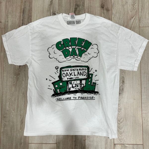 【古着】GREEN DAY バンドTシャツ Lサイズ