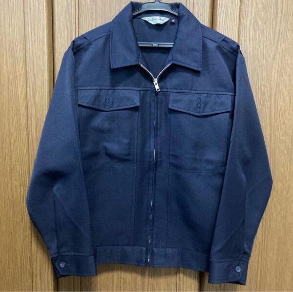 M 作業着 ワークウェア 作業服 ジャケット ブルー M