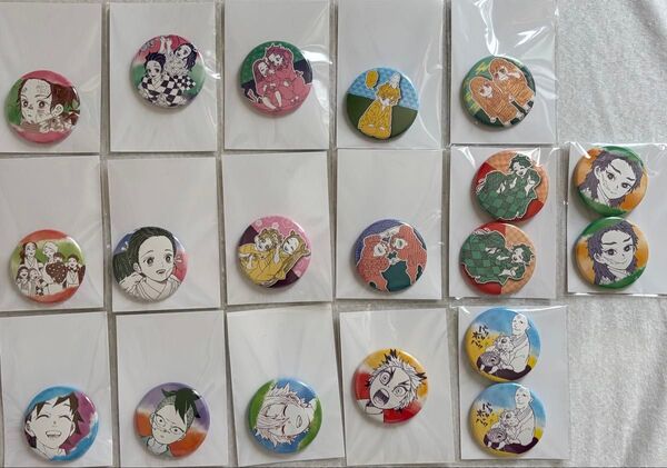 鬼滅の刃 幼少期原作缶バッジ 19個セット
