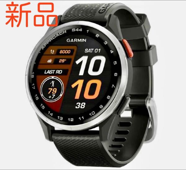 新品 GARMIN ゴルフGPSウォッチ Approach S44 ブラック 専用保護フィルムセット