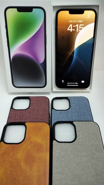 お買い得特価!新品ケース付き!iPhone14 128GB ミッドナイト SIMフリー
