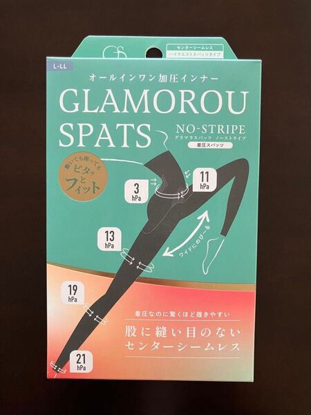 グラマラスパッツ ノーストライプ ハイウエストスパッツタイプL〜LL