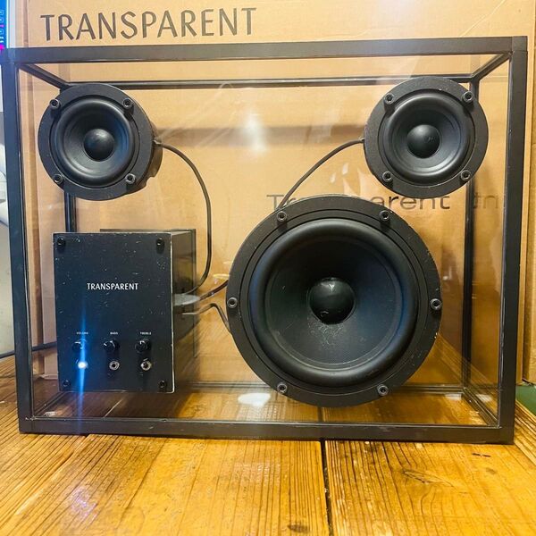 Transparent Speaker ブラックコード 【訳あり品】