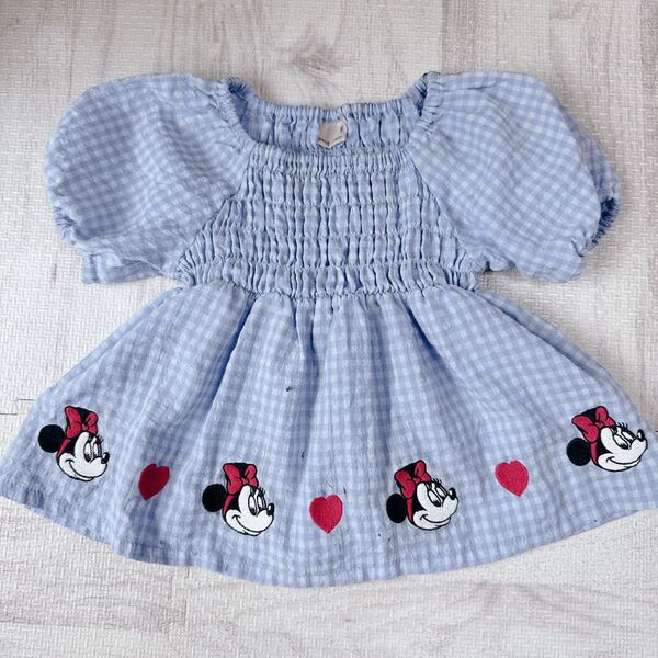 プティマイン ミニーマウス カットソー トップス 90 子供服 女の子 キッズ ベビー服