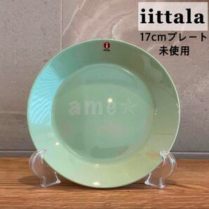 新品 iittala Teema プレート 17cm グリーン 緑 皿 廃盤 希少
