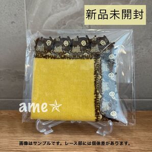 新品 ◎ 近沢レース × マーロウ 限定 コラボ ハンカチ 黄色