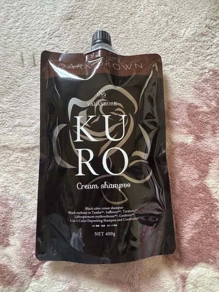 バランローズ KURO クリームシャンプー ダークブラウン 400g