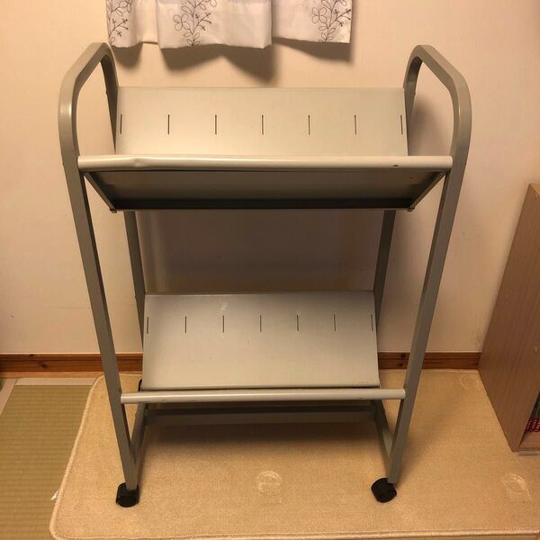 【中古】 PLUS ファイルワゴン 600×350×935mm 斜め 書類収納