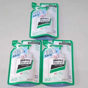 メンズビオレ 薬用アクネケア 泡タイプ洗顔料 詰替用 3個セット