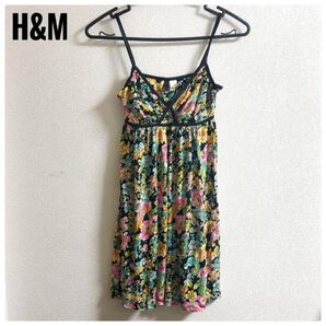 【最終価格】美品 H&M レディース キャミソール ワンピース トップス 花柄 可愛い