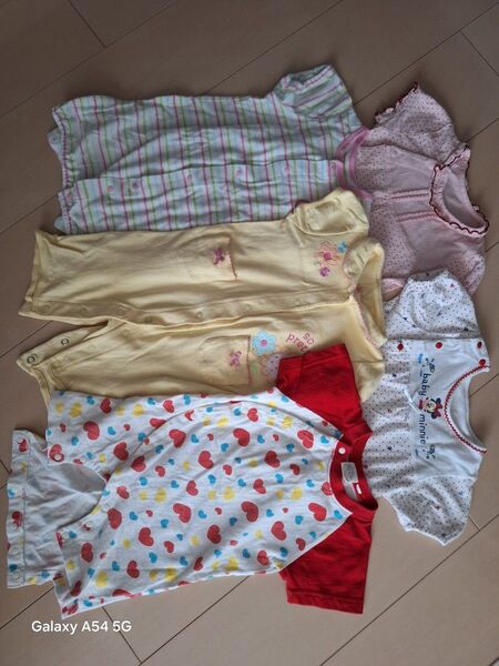 ベビー服 ロンパース 5着 まとめ売り60~70