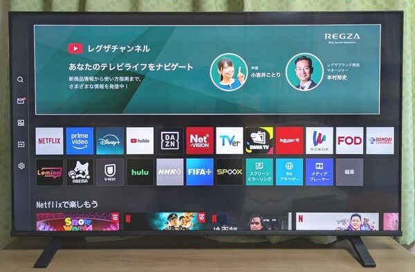 REGZA 4K液晶テレビ 50E350M リモコン 説明書 B-CASカードあり 2023年製