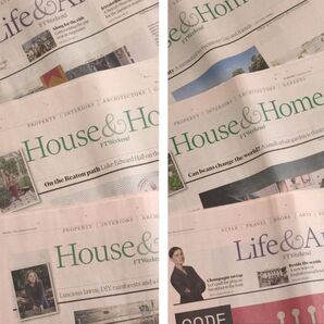 英字新聞 FINANCIAL TIMES週末版 6部 英語学習 ラッピング ハンドメイド サーモンピンク