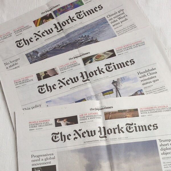 英字新聞 The New York Times 3部 ニューヨークタイムズ 英語学習 ハンドメイド ラッピング