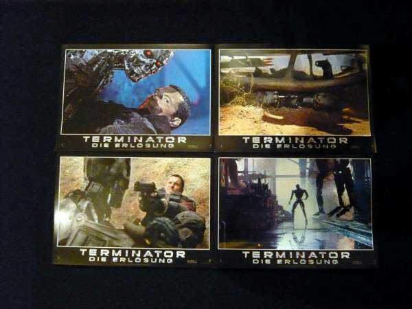 终结者4德版原版大堂卡全套8张, 电影, 视频, 电影相关商品, 照片