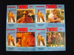 Art hand Auction Twins US version original lobby card 8-piece complete set, movie, video, Movie related goods, photograph