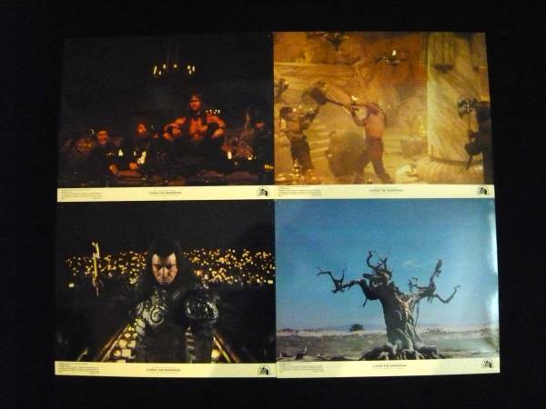 Conan the Barbarian US version original lobby card 8-piece complete set, movie, video, Movie related goods, photograph