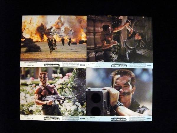 Commando US-Version Original Lobby Card komplettes 8er-Set, Film, Video, Filmbezogene Waren, Foto