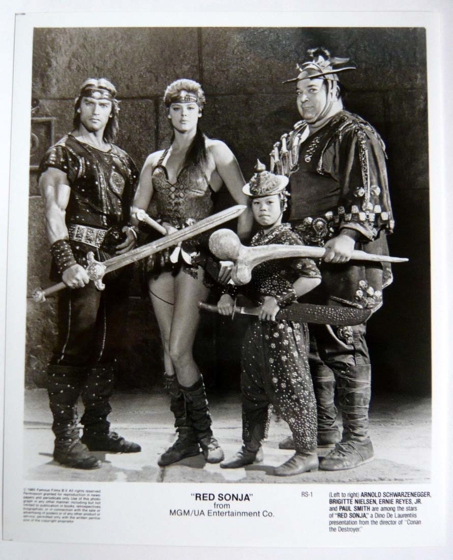 Red Sonja (Arnold Schwarzenegger) Foto de prensa original de EE. UU., película, video, Productos relacionados con películas, fotografía