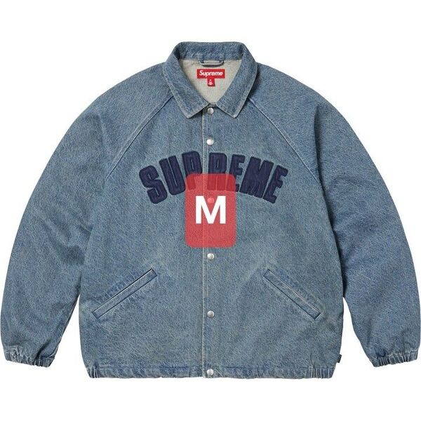 Supreme Arc Denim Coaches Jacket Washed Indigo シュプリーム コーチジャケット M