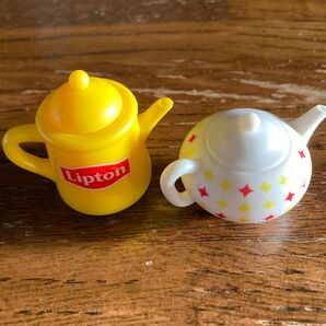 リプトン ミニチュア ティーポット 2つ #ぬい#ドールハウス