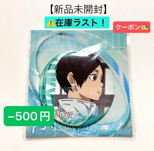 在庫ラスト!★−500円クーポン★【新品未開封】ハイキュー!! 文房具カフェ 缶バッジ グループ1 国見英 青葉城西 56mm