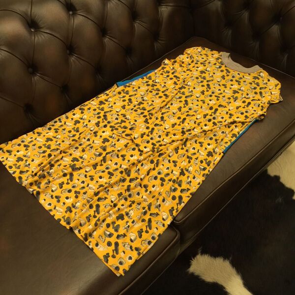 【SALE】ロンドン買付け1点物ワンピース★総柄 レディースANTIPODIUM LONDON★Design Dress