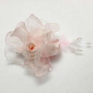  hair - clip 15T0200 pink beads attaching 3. flower 
