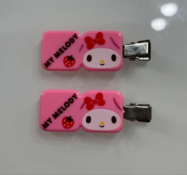 マイメロディ 前髪クリップ ヘアクリップ 2個セット